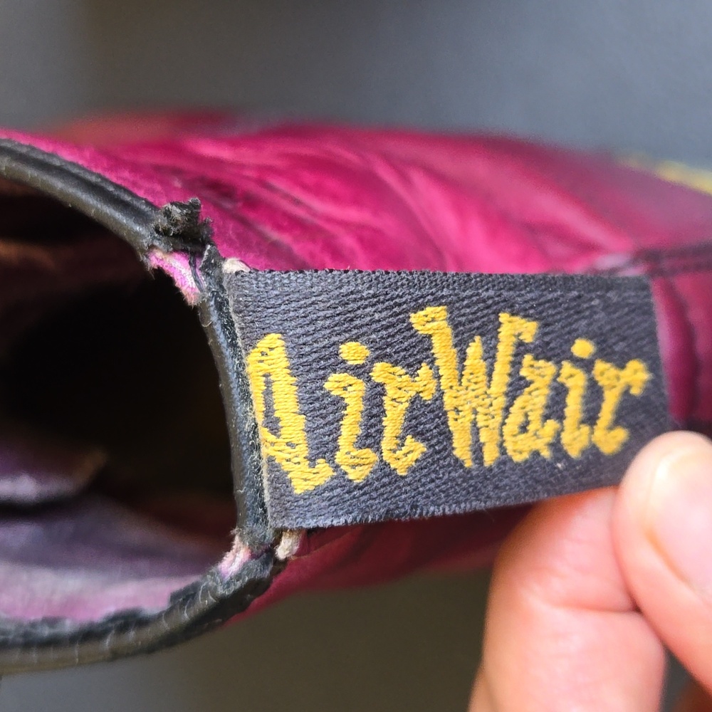 Dr Martens Burgundy Made in England The Original 10 Lace Eye Boots Unisex - Picture 7 of 14